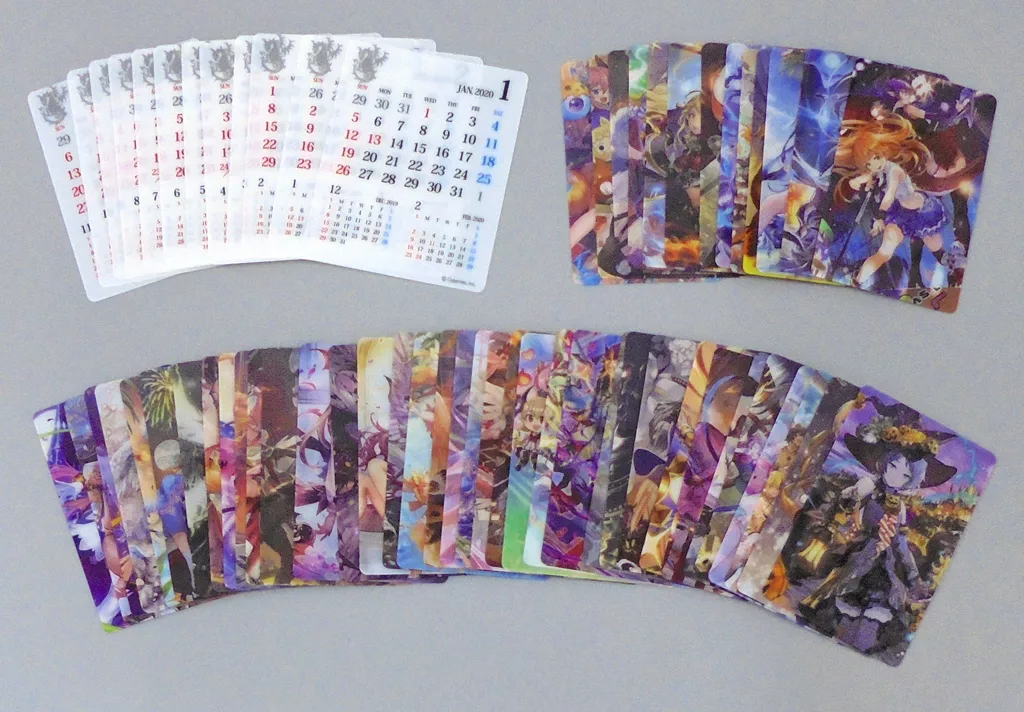 神撃のバハムート8周年記念当選品 卓上クリアカレンダー2020 Cygames 駿河屋 -<中古>神撃のバハムート 2020年度 卓上クリアカレンダー 8th