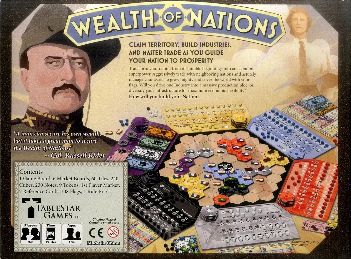【絶版】WEALTH OF NATIONS 国富論【ボードゲーム】 ゲームジャパン特選ボードゲーム 国富論(Wealth of Nations) 基本