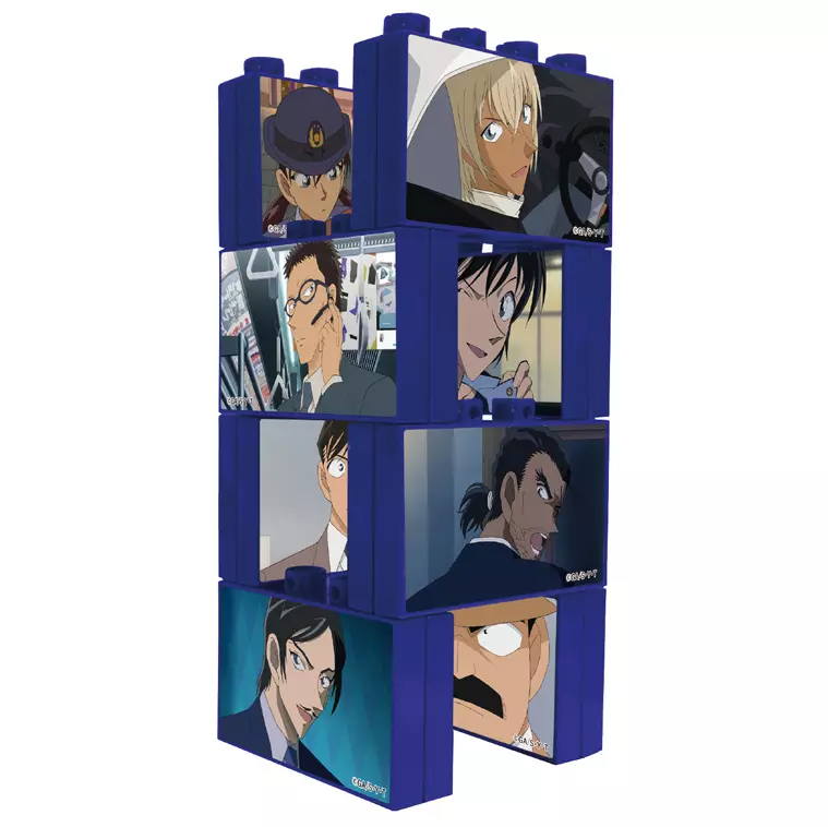 駿河屋 -<中古>全8種セット 「名探偵コナン アニメブロック 警察