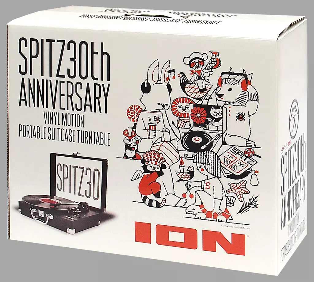 家電サプライ　[破損品/付属品欠品] スピッツ 30th ANNIVERSARY VINYL MOTION PORTABLE SUITCASE TURNTABLE(レコードプレーヤー) UNIVERSAL MUSIC STORE限定 スピッツ結成30周年 ポータブル レコードプレーヤー限定発売