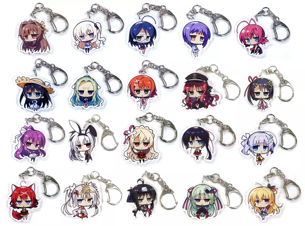 【中古】ゆずソフト アクリルキーホルダー まとめ売り 駿河屋 -<中古>全20種セット 「ゆずソフト アクリルキーホルダー