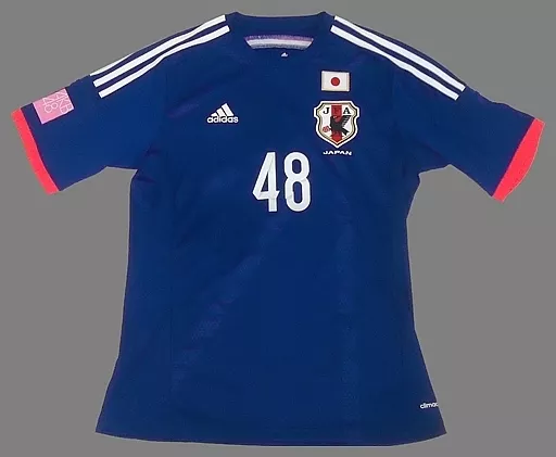 衣類その他(女性アイドル)　小嶋真子 ネーム入り AKB48マーキングadidasサッカー日本代表ユニフォーム ブルー Mサイズ 駿河屋 -<中古>小嶋真子 ネーム入り AKB48マーキングadidas