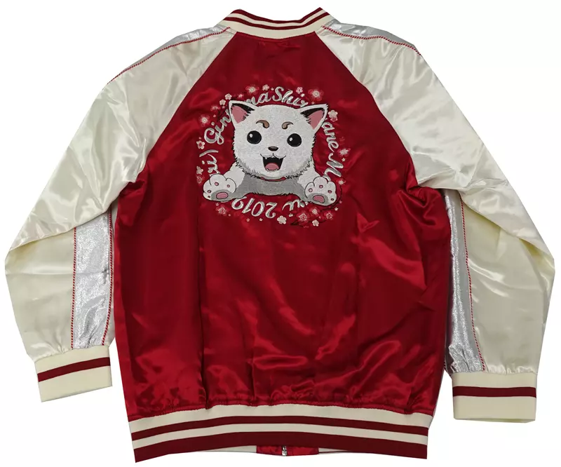 駿河屋 -<中古>定春銀魂スカジャン2019 レッド×ホワイト Lサイズ