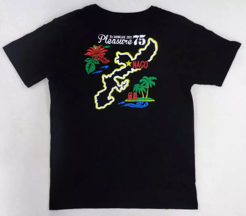 B'z SHOWCASE 2013 Pleasure 75 マップTシャツ B B'z SHOWCASE 2013 Pleasure 75 沖縄名護Tシャツ - メルカリ
