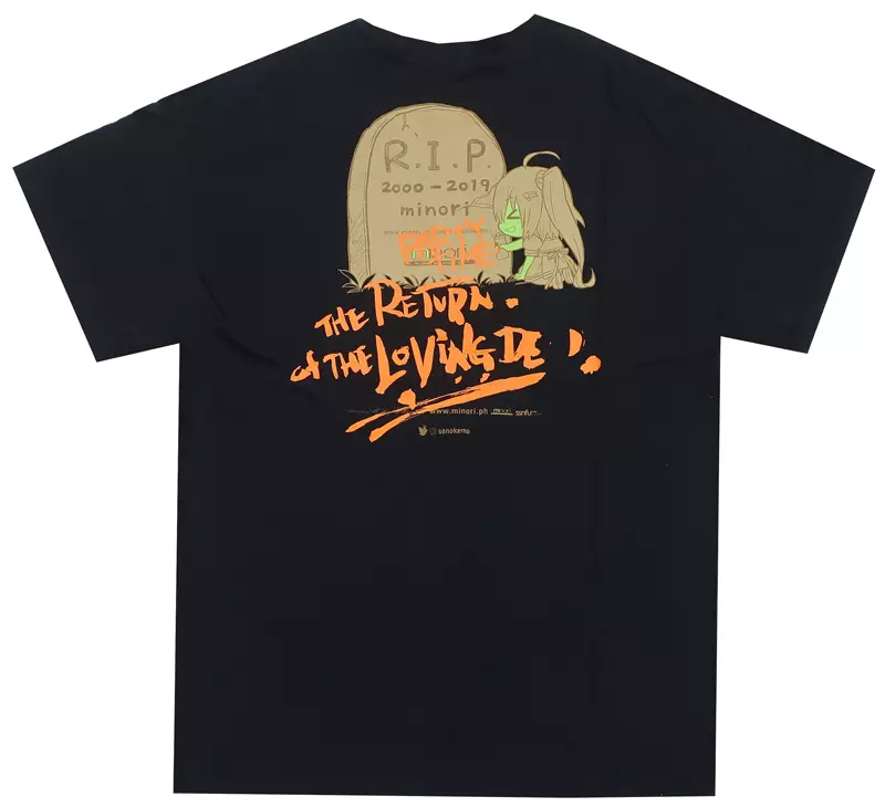 minori character1 2019 Tシャツ Mサイズ ROTLD 駿河屋 -<中古>ROTLD柄 Tシャツ ブラック Mサイズ 「minoriシリーズ