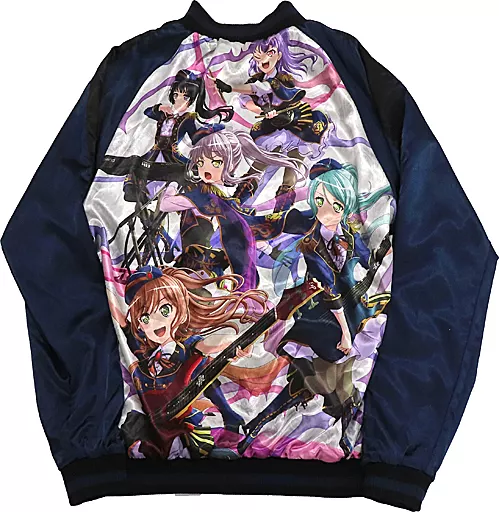 BanG Dream! Roselia スカジャン 駿河屋 -<中古>Roselia スカジャン ブルー×ブラック XLサイズ 「BanG