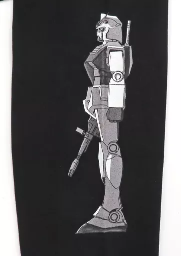 衣類　ガンダム＆アムロ ロング Tシャツ ブラック フリーサイズ 「機動戦士ガンダム」 PARCO×GUNDAM COLLABORATION ITEM FAIRグッズ 駿河屋 -<中古>ガンダム＆アムロ ロング Tシャツ ブラック
