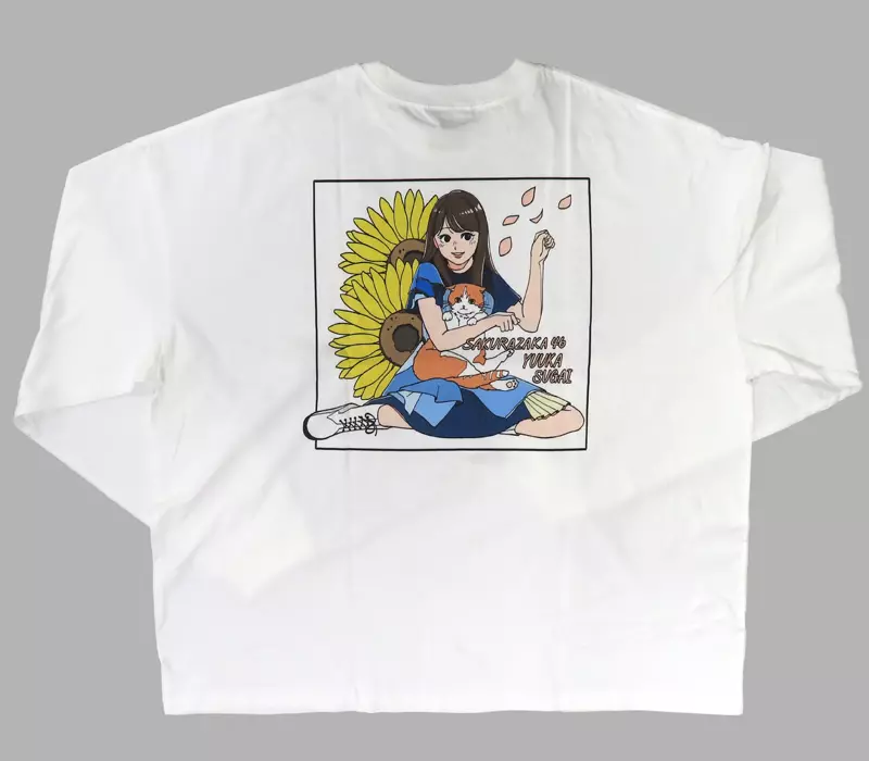 駿河屋 -<中古>菅井友香(櫻坂46) イラストビッグロングスリーブTシャツ