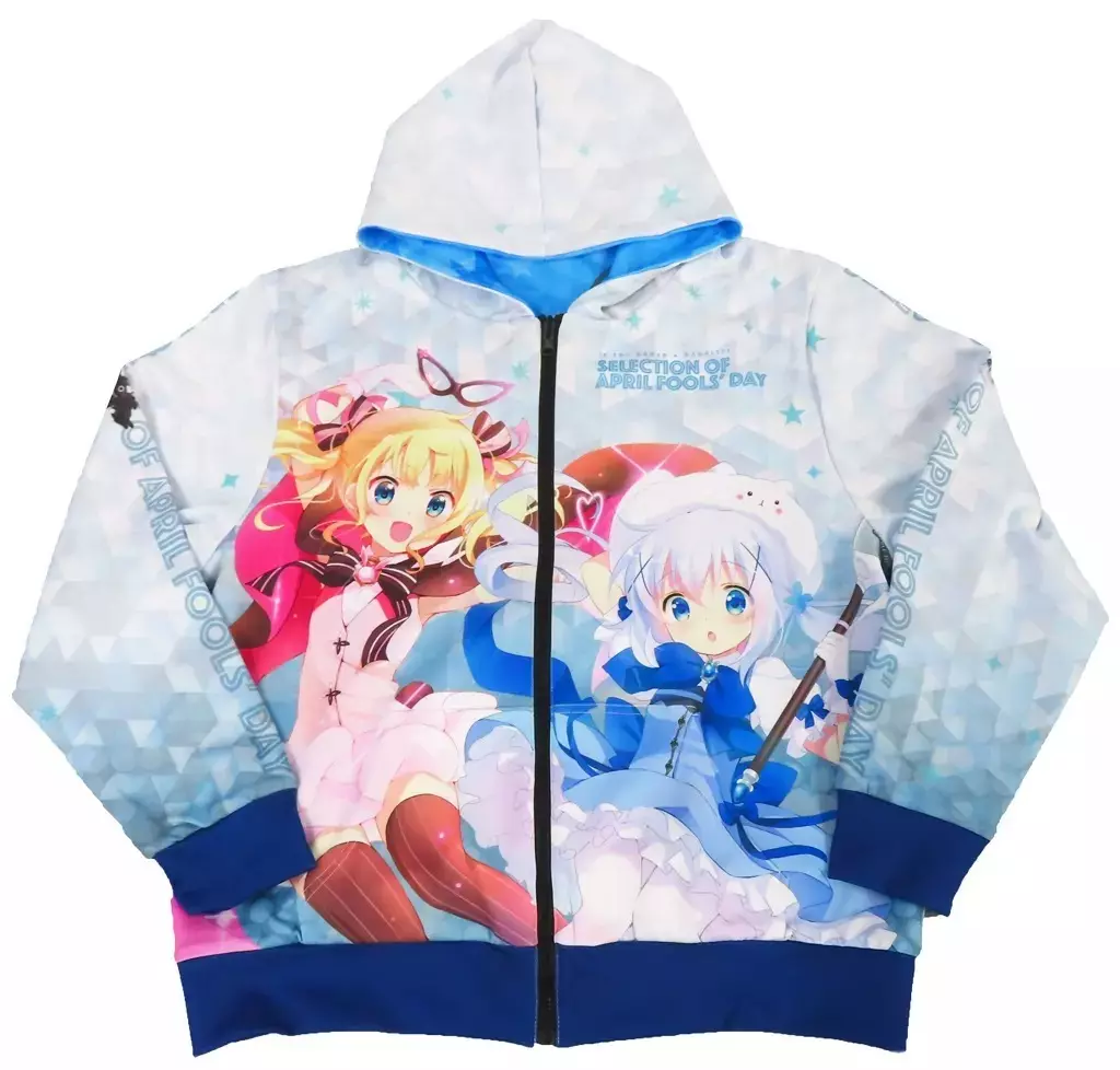 ご注文はうさぎですか あにばーさる限定 フルグラフィックリバーシブルパーカー 駿河屋 -<中古>集合 オリジナルフルグラフィックリバーシブルパーカー