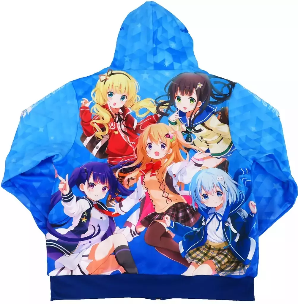 ご注文はうさぎですか あにばーさる限定 フルグラフィックリバーシブルパーカー ☆限定☆ご注文はうさぎですか？フルグラフィックパーカー [ご注文は