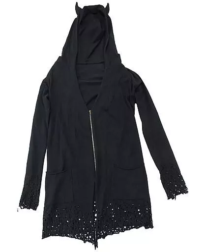 VAMPS Halloween Party 2011 パーカー 黒 駿河屋 -<中古>VAMPS ハロウィンデビルマントパーカー ブラック