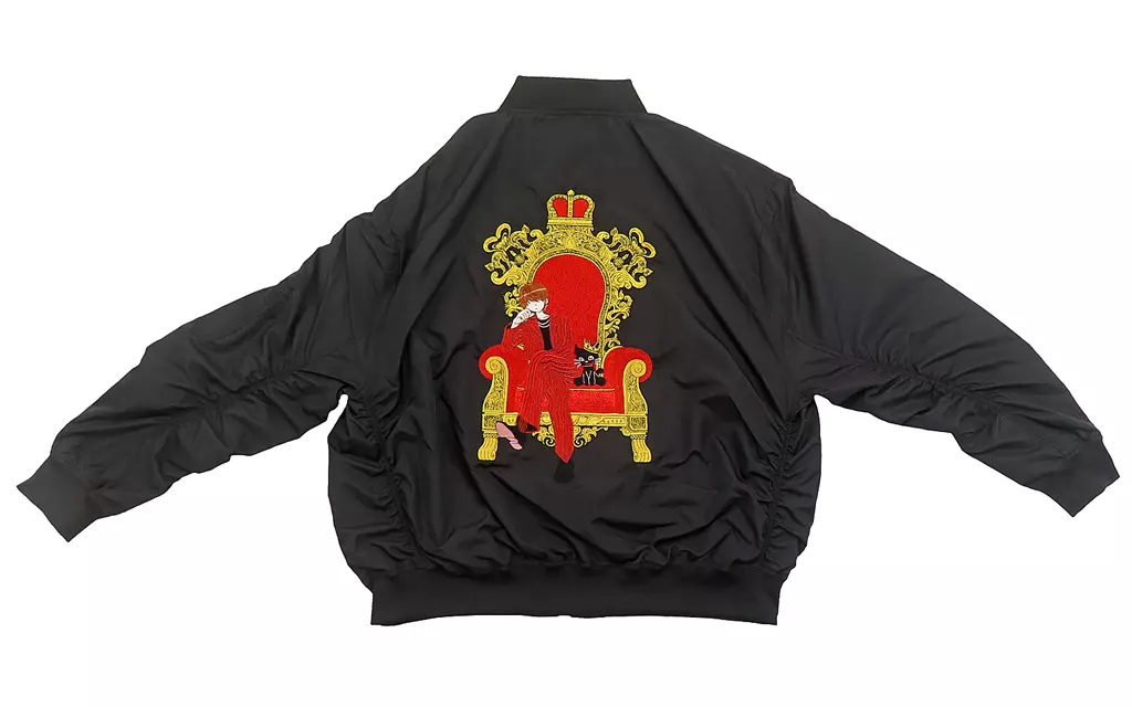 キヨ ma-1 中古】アウターウェア キヨ猫 15周年記念MA-1 ブラック 「キヨ15周年