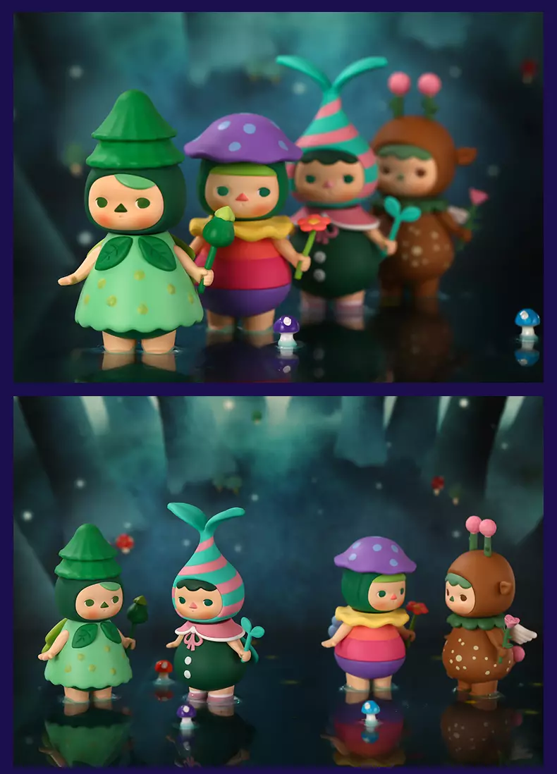 POPMART PUCKY 森の妖精たち シリーズ POPMART PUCKY Forest fairies 森の妖精たち～頭がメルヘン～ - ハグル