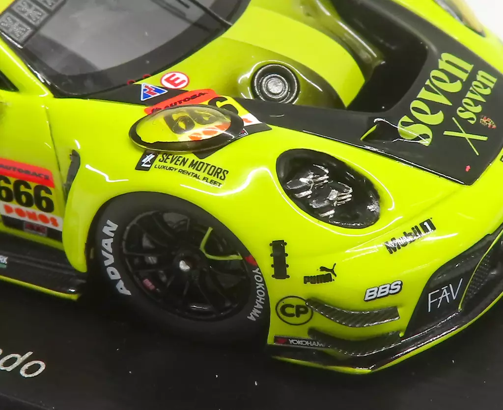 Mini car 1/43 seven x seven PORSCHE GT3R seven x seven Racing