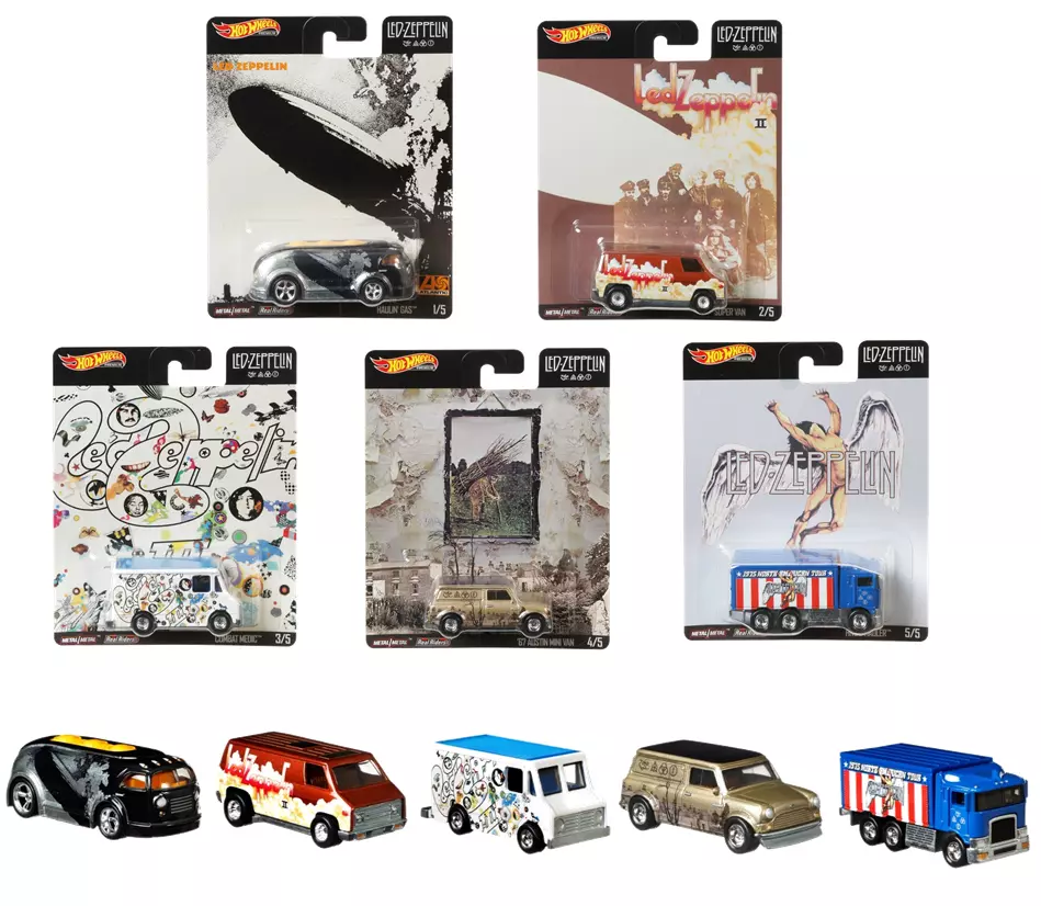 Hot Wheels PREMIUM レッドツェッペリン　5台セット Amazon.co.jp: Hot Wheels 2018 50th Anniversary Redline Complete