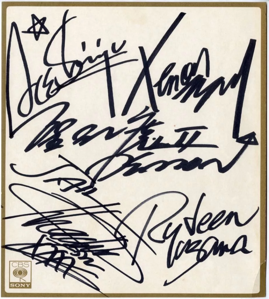 聖飢魔II エース清水　直筆サイン 聖飢魔II エース清水 直筆サイン