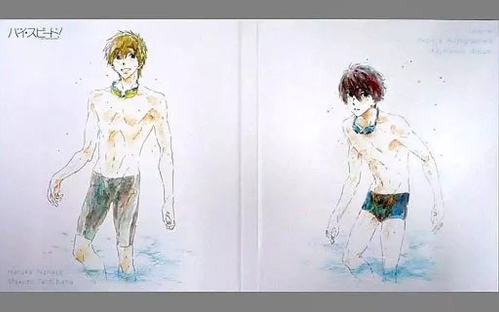 Free! ハイスピード 岩鳶中水泳部スペシャル複製原画色紙アルバム 映画ハイ☆スピード！スペシャルイベント開催記念グッズ】 「岩鳶中