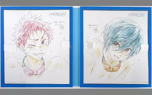 ハイスピード　複製原画　色紙　アルバム ハイ☆スピード！ 岩鳶中水泳部スペシャル複製原画色紙アルバムFree!