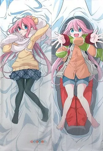 【未開封】ゆるキャン△ 各務原なでしこ 抱き枕カバー　缶バッジ付き　c94 未開封】ゆるキャン△ 各務原なでしこ 抱き枕カバー 缶バッジ付き c94