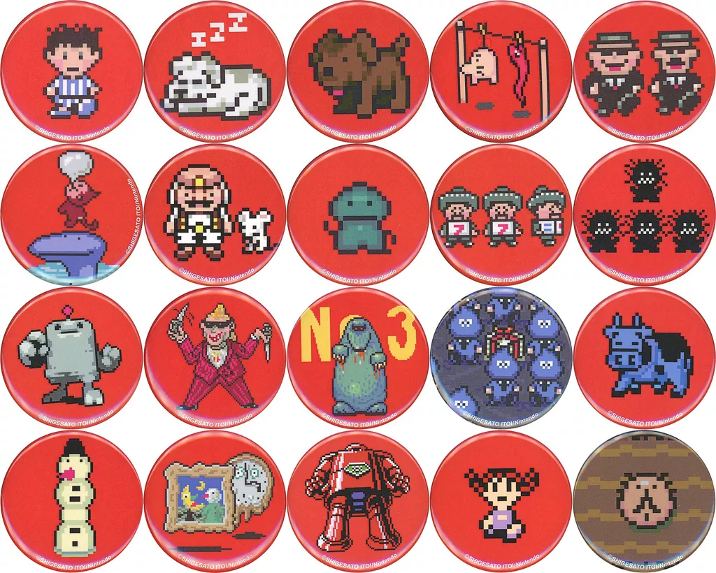 MOTHER2　ほどよくバラけたカンバッヂ　20種類コンプリートセット MOTHER ほどよくばらけた缶バッジ 箱付き コンプリート box - メルカリ