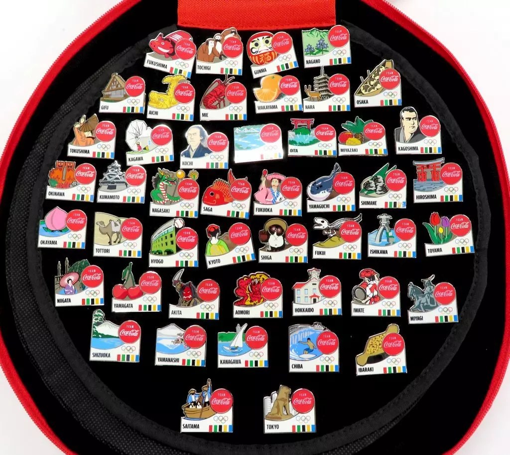 コカコーラ　都道府県ピン　コンプリート コカ・コーラ オリンピック 都道府県ピン コンプリートセット 非売品