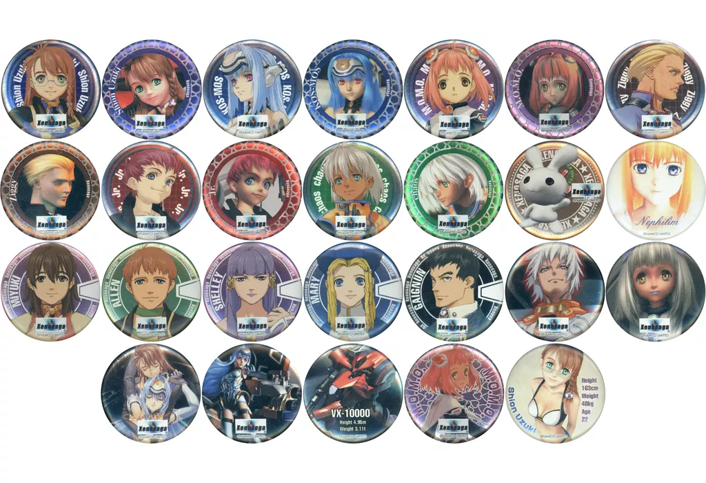 【バラ売り不可】Xenosaga ゼノサーガ トレーディング缶バッジ 26種類 バラ売り不可】Xenosaga ゼノサーガ トレーディング缶バッジ 26種類