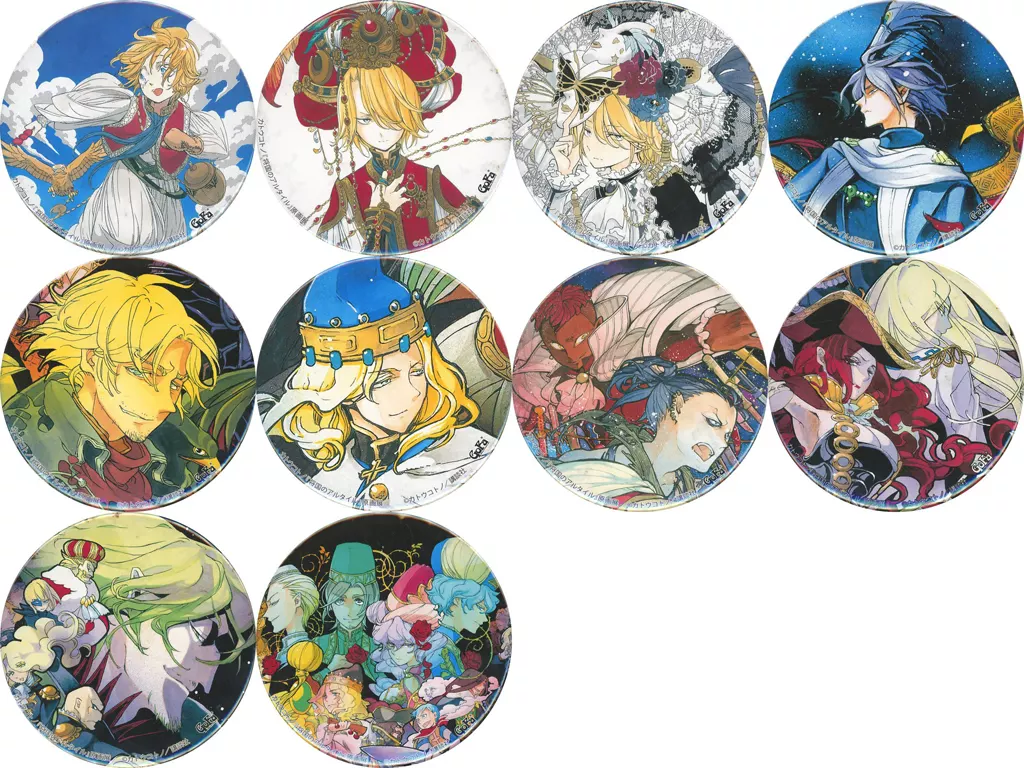 将国のアルタイル 原画展 限定 缶バッジ マフムート 駿河屋 -<中古>全10種セット 「将国のアルタイル 原画展