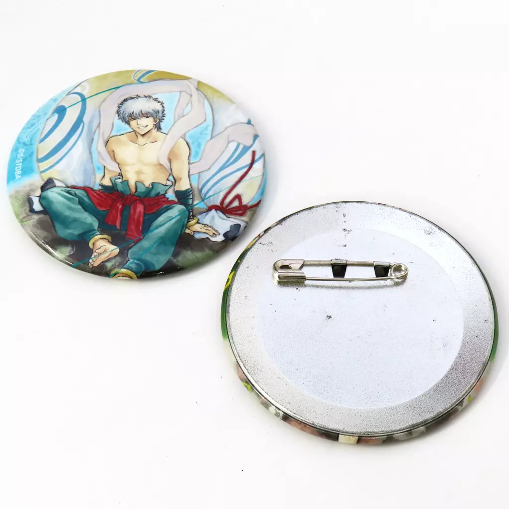 銀時＆土方 風神雷神風 缶バッジセット(2個入り) 「銀魂」 駿河屋 -<中古>銀時＆土方 風神雷神風 缶バッジセット(2個入り) 「銀魂