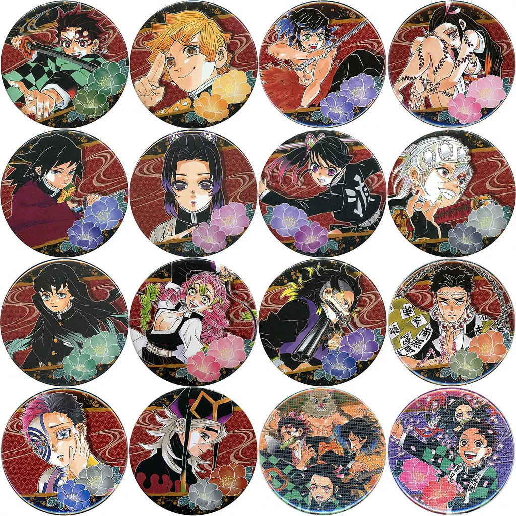 鬼滅の刃　ジャンプショップ　絵札缶バッジ　竈門炭治郎　3個 鬼滅の刃 竈門炭治郎 絵札缶バッジコレクション - メルカリ