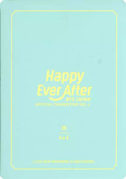 ジン BTS ミニフォト コンプ ハピエバ happy ever after BTS happy ever after ジン JIN ミニフォト コンプ 日本