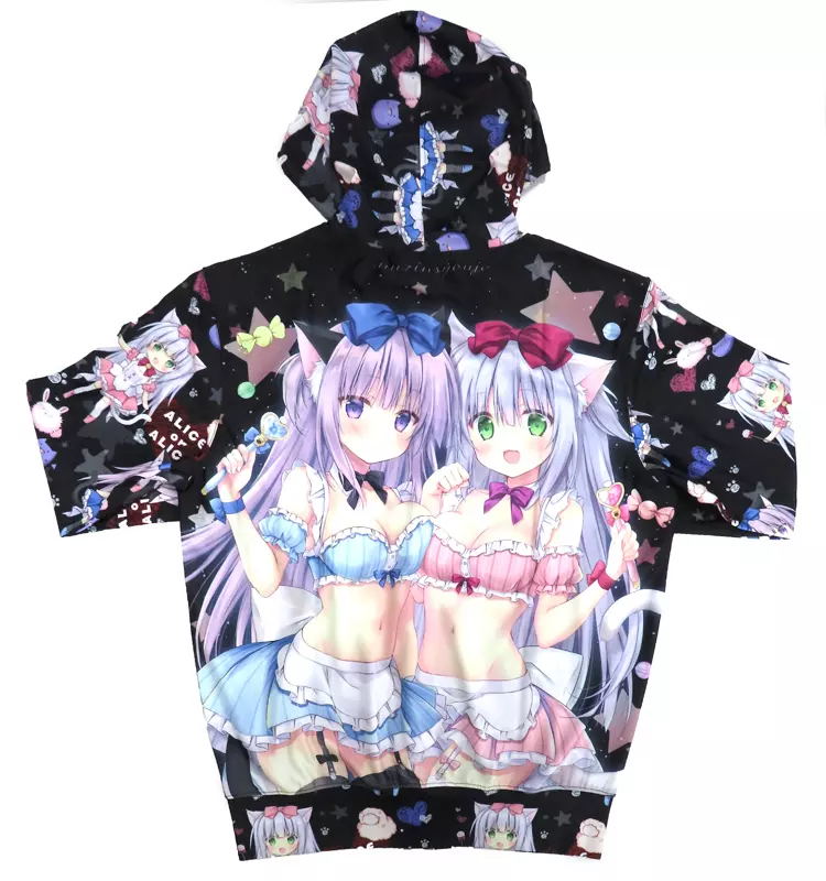 【新品未使用】ありすorありす　フルグラフィックパーカー　梱枝りこ C87 無人少女 ありすorありす フルグラフィックパーカー 梱枝りこの
