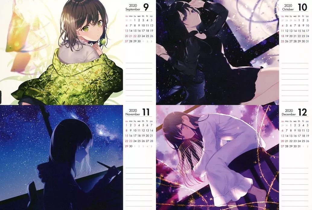 カレンダー a ち き - 中古 オリジナル 卓上ギャラリー 2020年