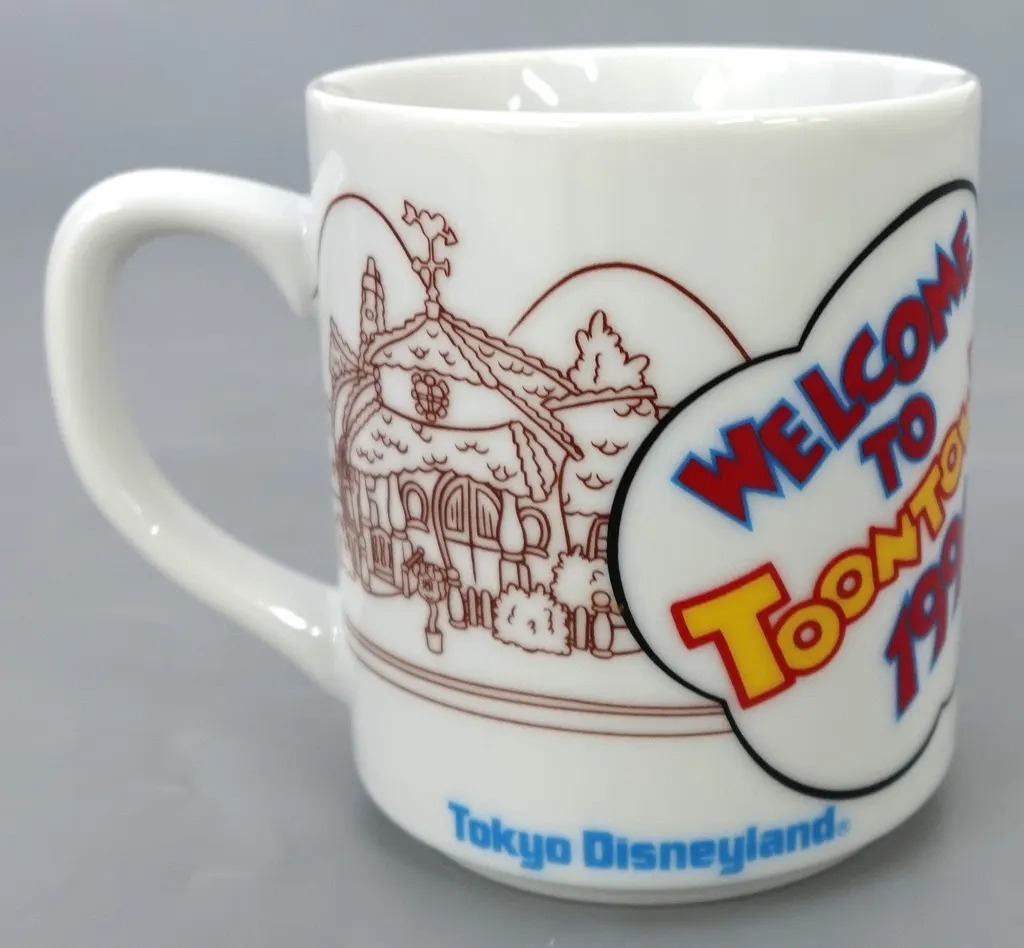 東京ディズニーランド トゥーンタウンキャストプレビューマグカップ レトロかわいいミッキー、ミニー、ドナルド、グーフィーデザイン！東京