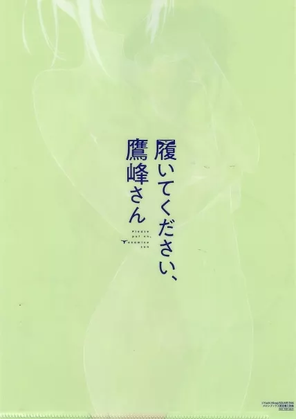 駿河屋 -【アダルト】<中古>鷹峰高嶺 A4クリアファイル 「コミックス