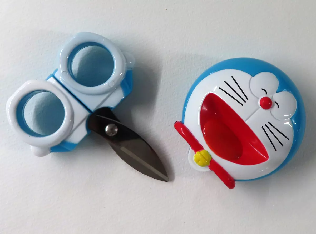 ドラえもん マスコット文具 メジャー　ハサミ　テープ　クリップ＆ケース 駿河屋 -<中古>ドラえもん マスコット文具シリーズ ハサミ