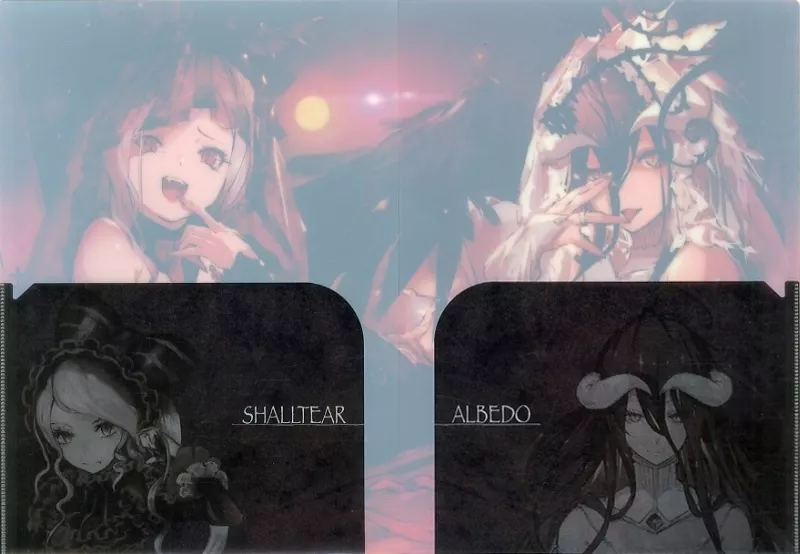オーバーロード アルベド シャルティア クリアファイル2枚セット 302407002455.jpg