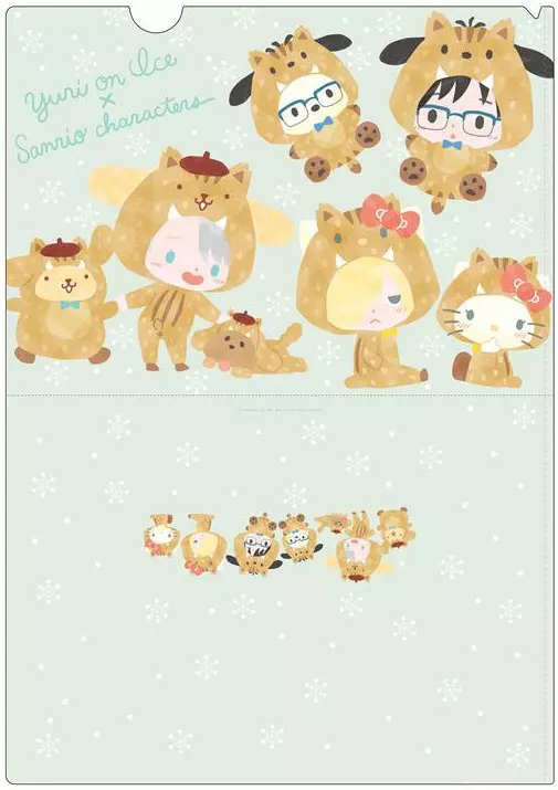 ユーリ!!! on ice 集合 イノシシ クリアファイル セット サンリオ 駿河屋 -<中古>nukunuku・days ver＆イノシシver. A4クリア