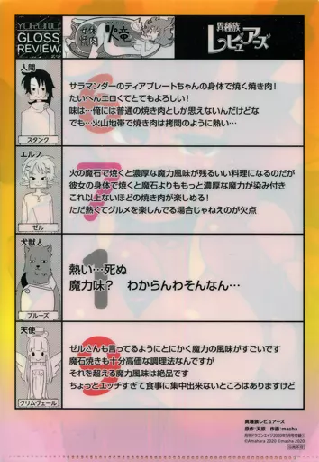 異種族レビュアーズ　クリアファイル　セット 異種族レビュアーズ クリアファイル セット 【公式通販】