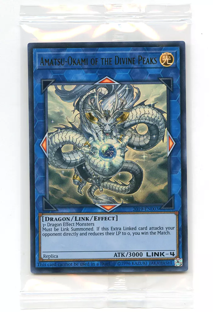 Yu-Gi-Oh AMATSU-OKAMI OF THE DIVINE PEAKS 2019-EN003 Ultra R