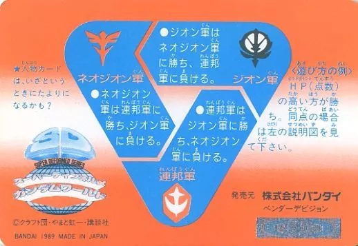 【現品限り】SDガンダム　カードダス　207 BANDAI 当時物　天地大河 駿河屋 -<中古>207[ノーマル]：天地大河（アニメ・ゲーム）