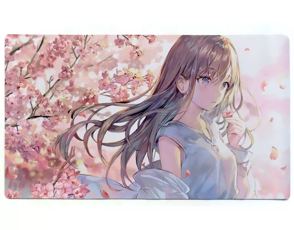 ももこ　プレイマット　桜と女の子 駿河屋 -<中古>ももこ マルチプレイマット/桜と女の子 ももこ