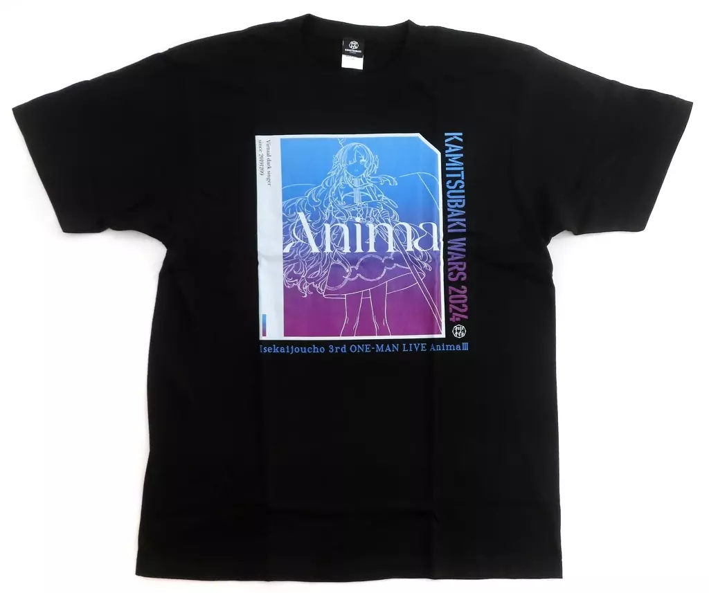 Tシャツ　ヰ世界情緒 Anima III グラフィックTシャツ ブラック XLサイズ 「KAMITSUBAKI WARS 2024 神椿横浜戦線 IN パシフィコ横浜 KAMITSUBAKI STUDIO ヰ世界情緒 3rd ONE-MAN LIVE Anima III」