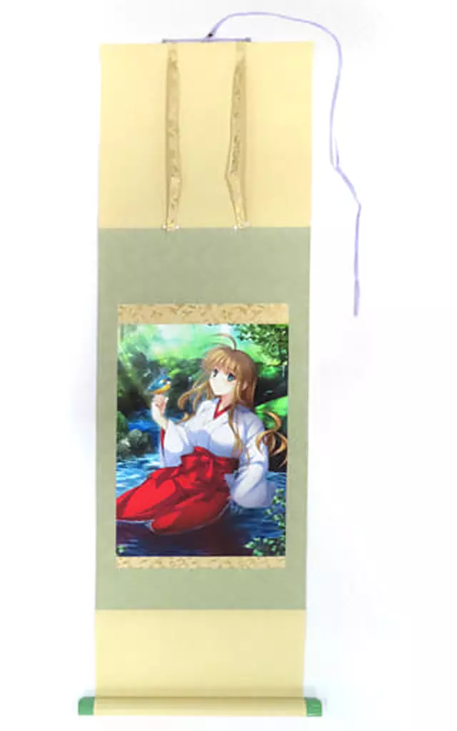 タペストリー　[テレカ無し] 遠野舞歌 描き下ろし桐箱入り掛け軸 「神楽黎明記～舞歌の章～」 C100グッズ
