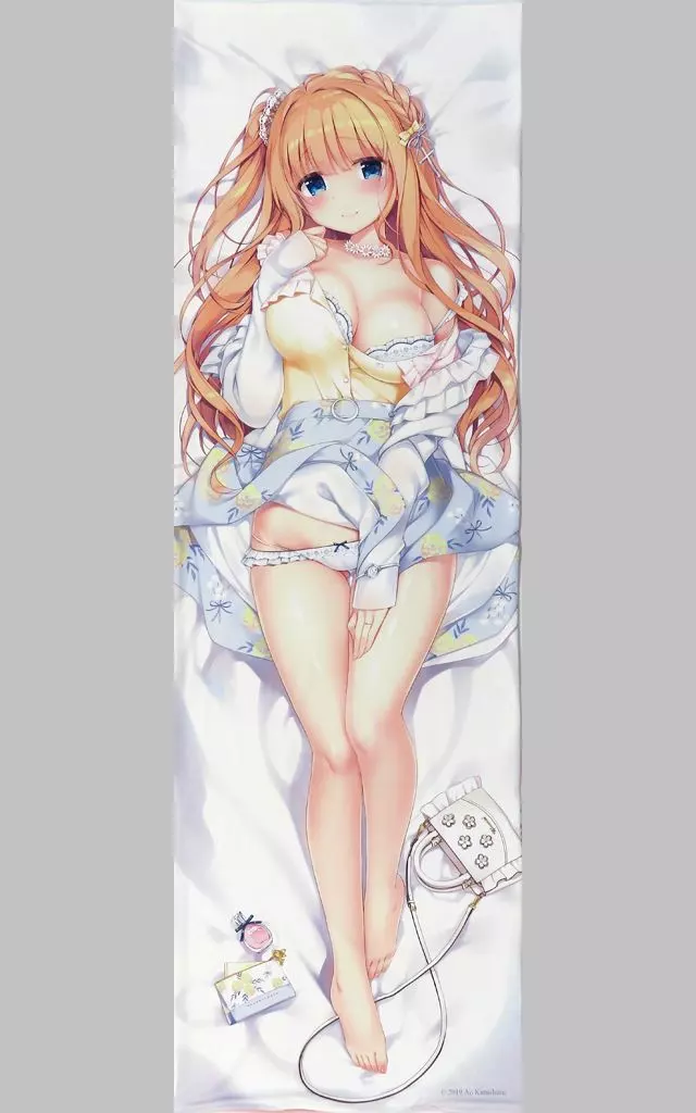 同人生活用品・バッグ・神社関連　【オリジナル】しろもうふ版 メリアちゃん抱き枕カバー(きみしま青) /KOHARUCHAYA