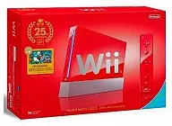 Wii本体 レッド スーパーマリオ25周年仕様 (状態：ヌンチャクコントローラ欠品)