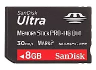 サンディスク ウルトラII メモリースティック PRO-HG デュオ 8GB [SDMPDHG-008G-J95]