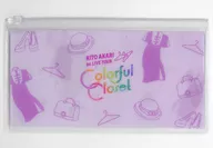 鬼頭明里 ビニールフラットポーチ 「鬼頭明里 1st LIVE TOUR 『Colorful Closet』」