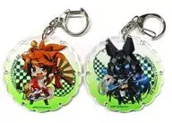 朝倉圓義景＆前田仁虎慶次郎 アクリルキーホルダー2種セット 「PCソフト 戦国†恋姫EX弐 ～鬼の国、越前編～」 オフィシャル通販購入特典
