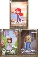 全3種セット 「ディズニー」 Disney Characters Q posket petit -Ariel・Sofia・Blue Fairy-