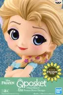 エルサ(濃緑) 「アナと雪の女王 エルサのサプライズ」  Q posket-Elsa Frozen Fever Design-